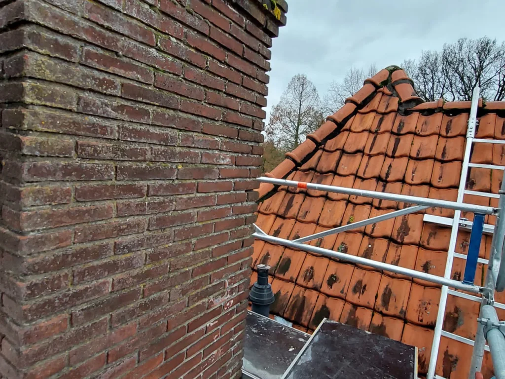 Schoorsteen verwijderen - schoorsteen voor werkzaamheden